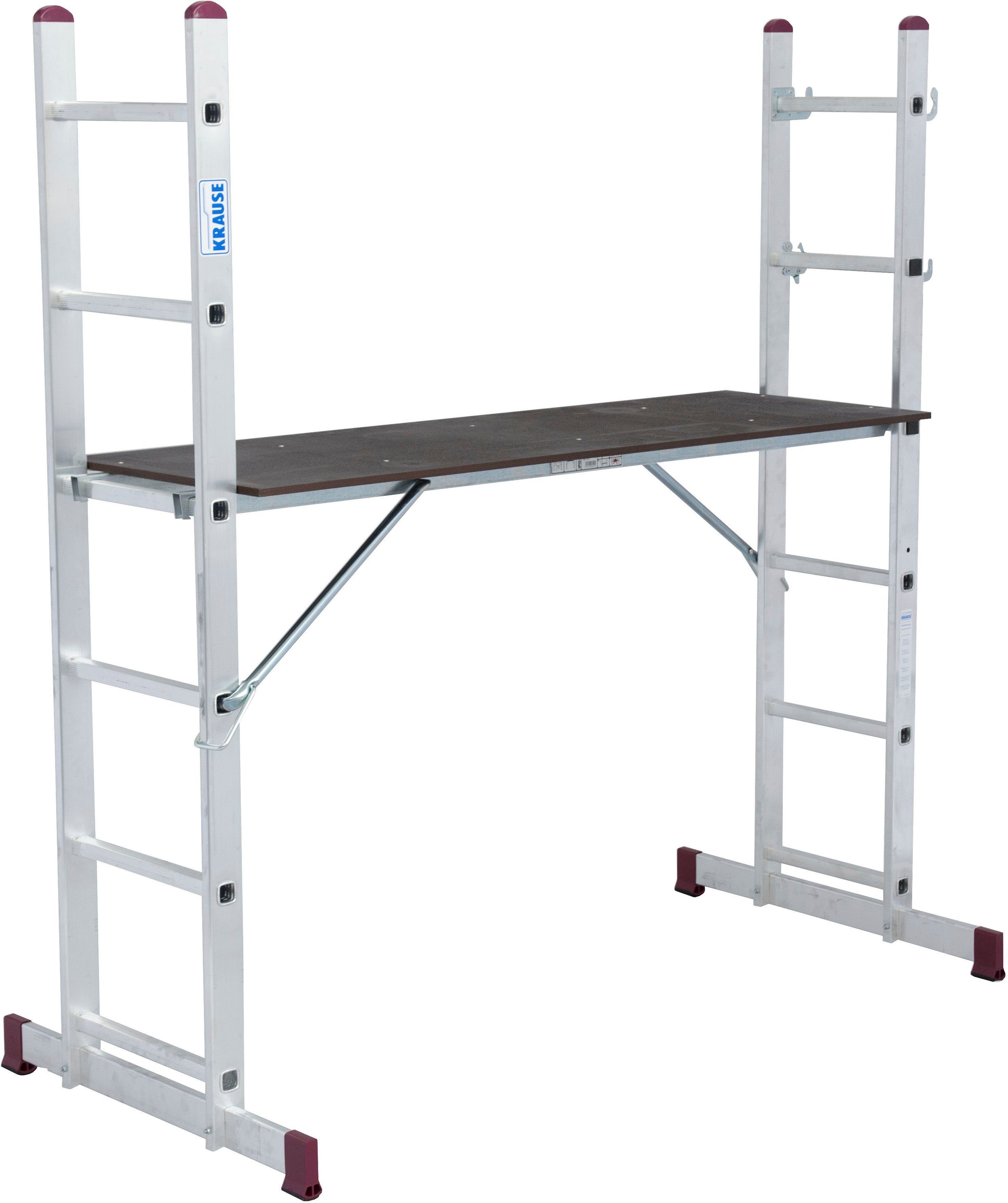 KRAUSE Arbeitsgerüst CORDA, Leitergerüst mit 4in1-Funktion