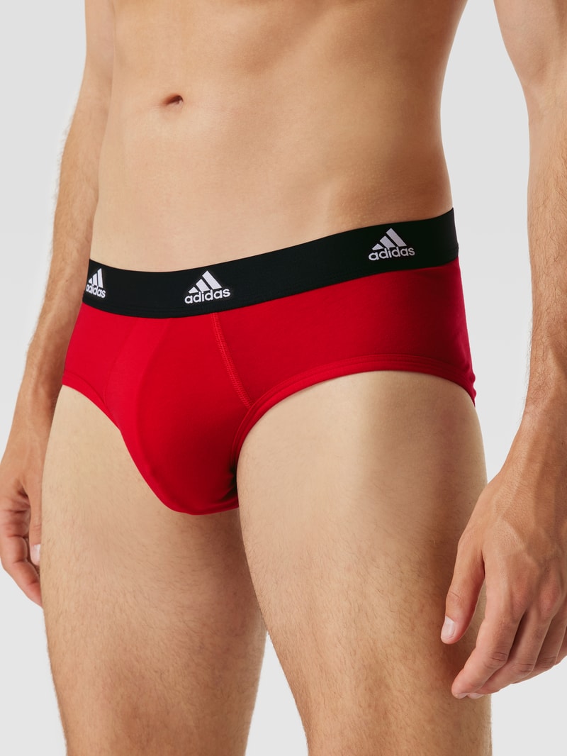 Slip mit Logo-Bund im 3er-Pack in rot