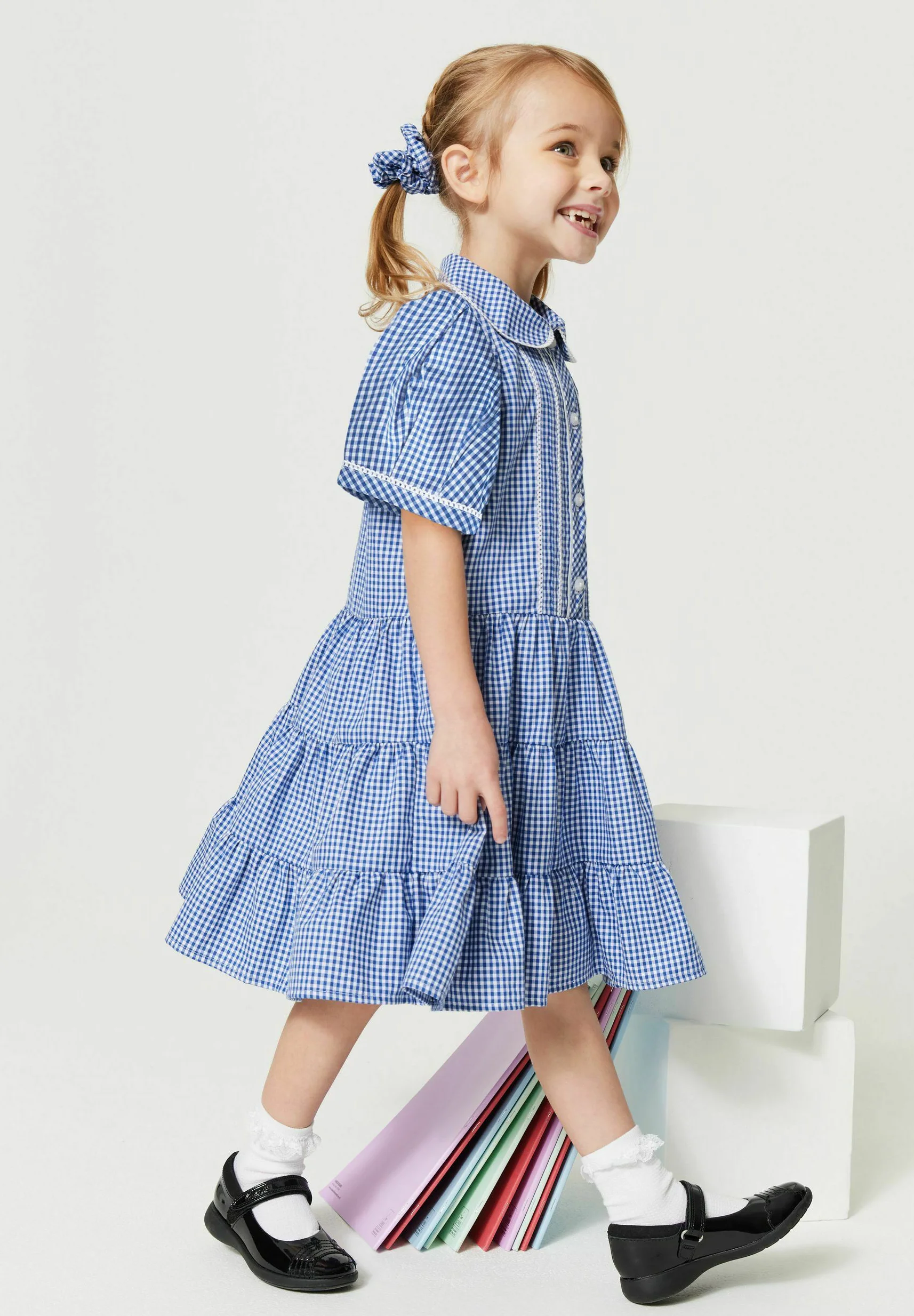 Clarks CONJUNTO DE COLEGIO Y COLLAR DE GUINGA - Vestido camisero