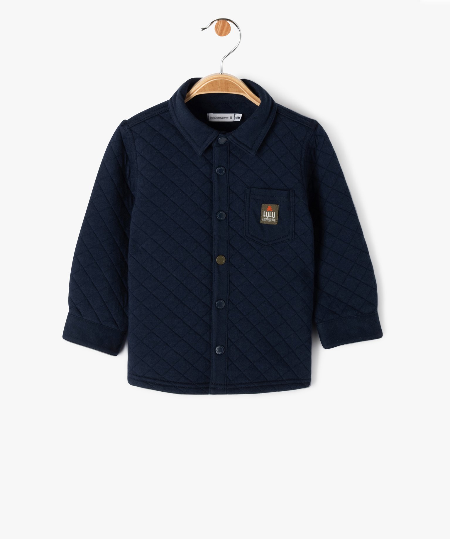 Chemise matelassée bébé Garçon - LuluCastagnette marine | GEMO