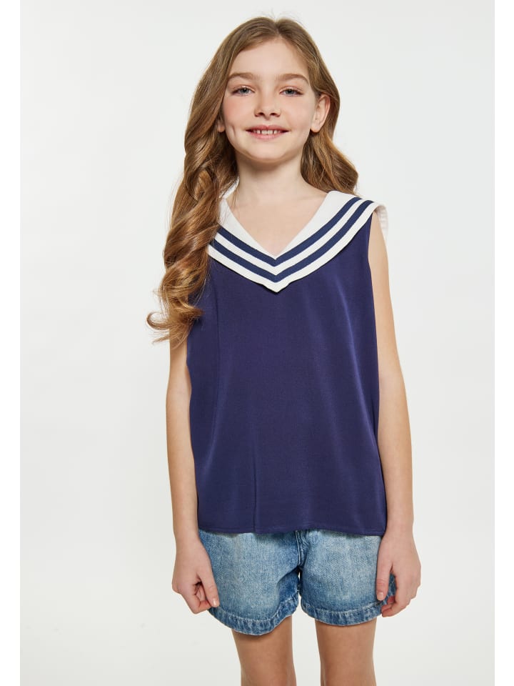 DreiMaster Vintage Bluse in Marine günstig kaufen
