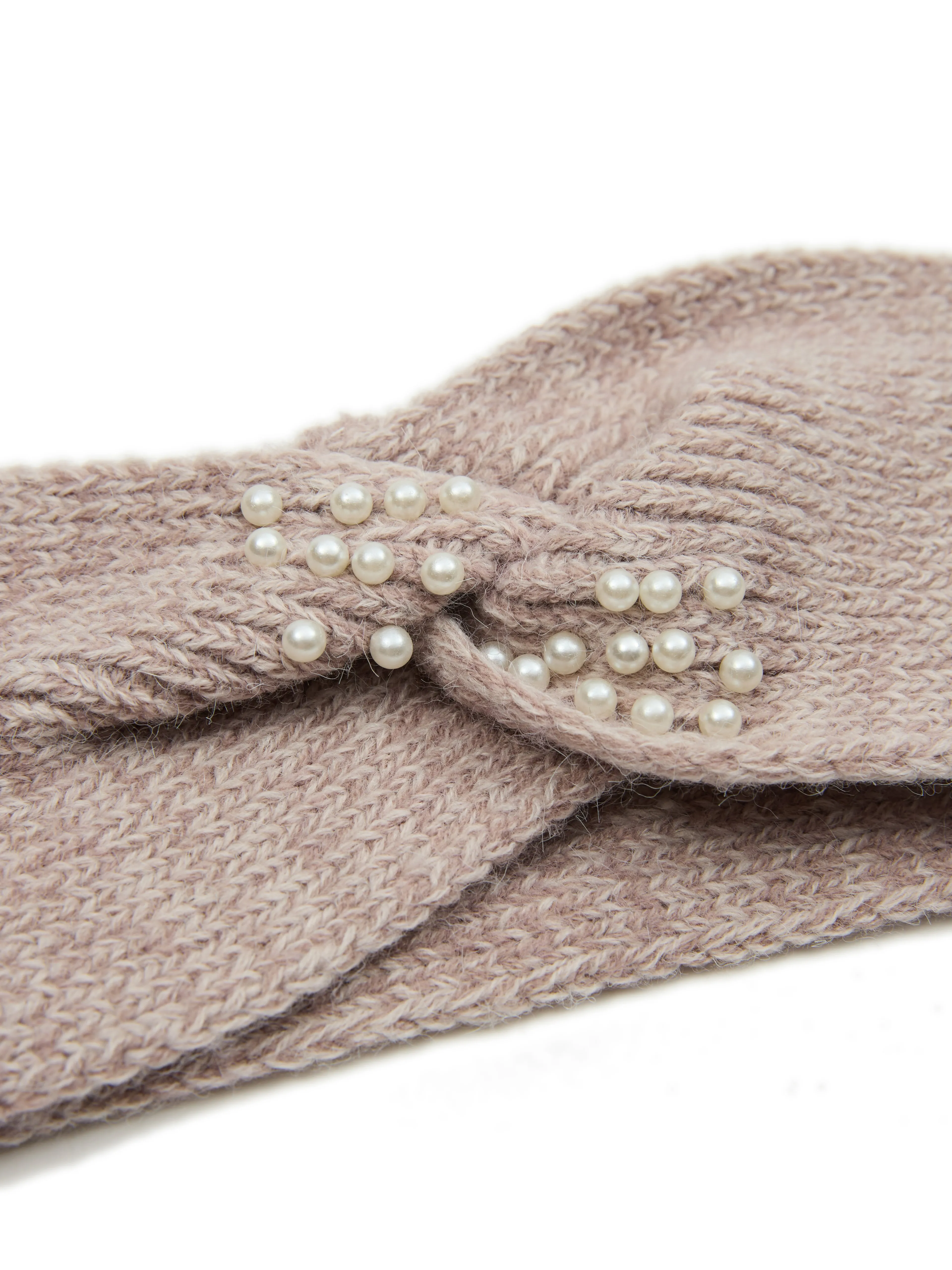 Beige Damen-Winter-Stirnband ORSAY