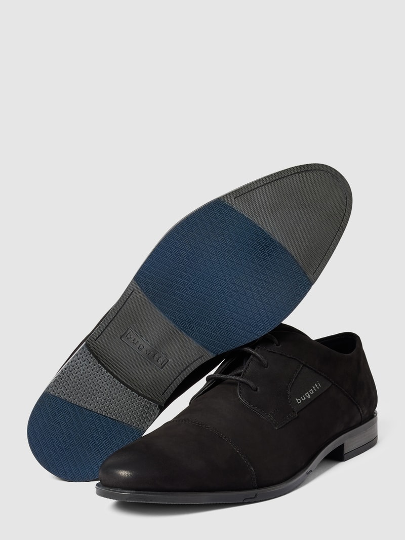 Derby-Schuhe aus Leder Modell 'GAPO' in schwarz