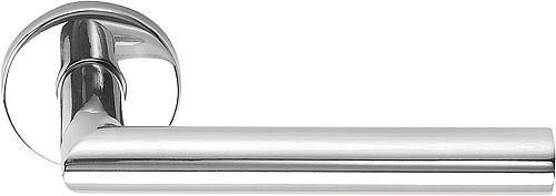 Formani 1501D142IPXX0 BASICS LB2-19 Türgriff EN1906 Klasse 3, gefedert auf Rosette, polierter Edelstahl