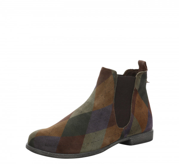 AGRAT Chelsea Boots - Olive/Kombi