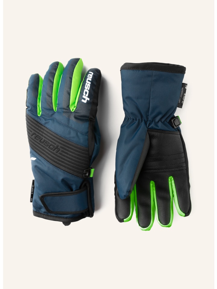 Reusch Fingerhandschuhe Duke R-TEX XT Junior in 7712 blck/dres blue/neon green günstig kaufen
