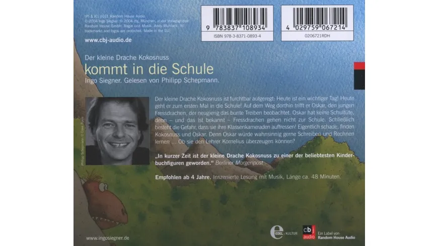 Der kleine Drache Kokosnuss kommt in die Schule