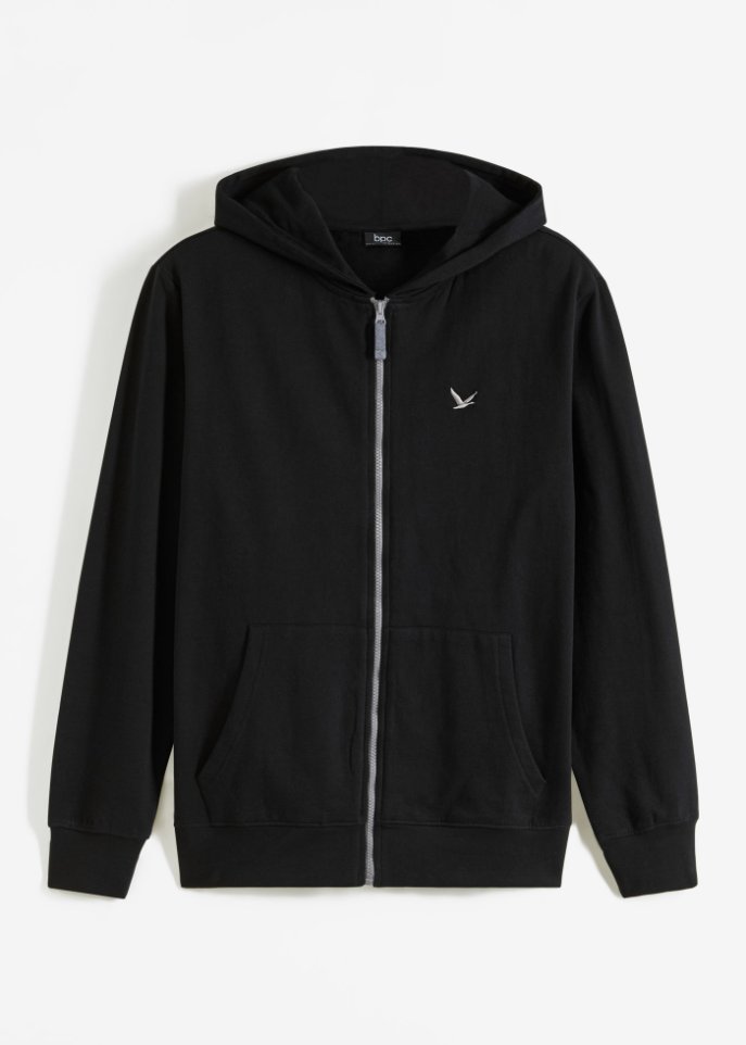 Sweatjacke mit Kapuze mit recyceltem Polyester