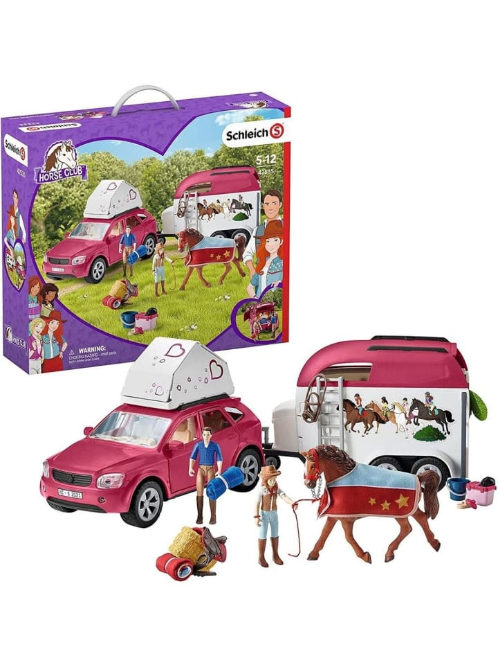 Schleich Horse Club Abenteuer mit Auto und Pferdeanhänger in Rosa ab 5 Jahre günstig kaufen onesize