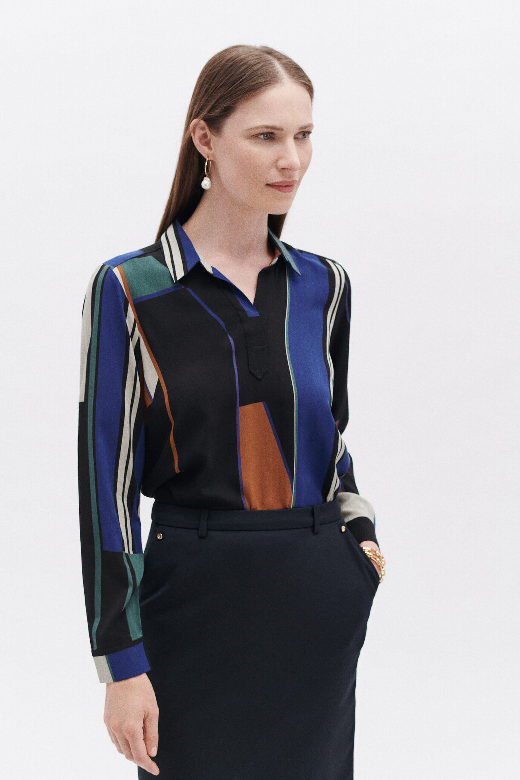 Blouse lovely1 bleu electrique femme