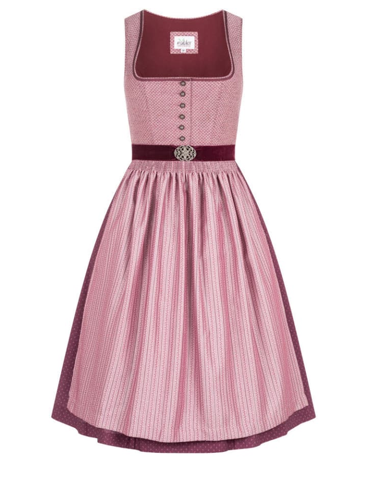 Nübler Midi Dirndl Lohe in Beere günstig kaufen