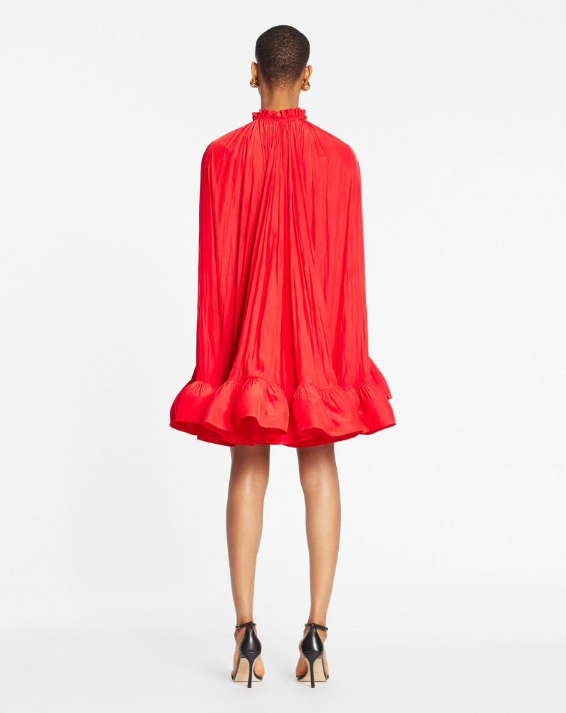 ROBE COURTE EN CHARMEUSE
