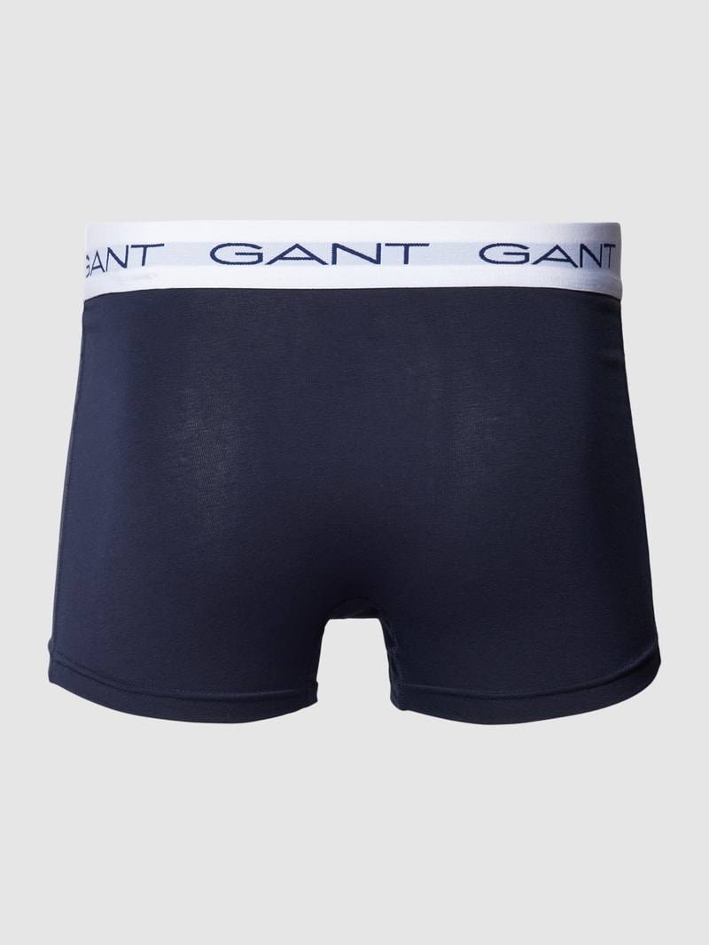 Trunks mit elastischem Logo-Bund im 3er-Pack in marineblau