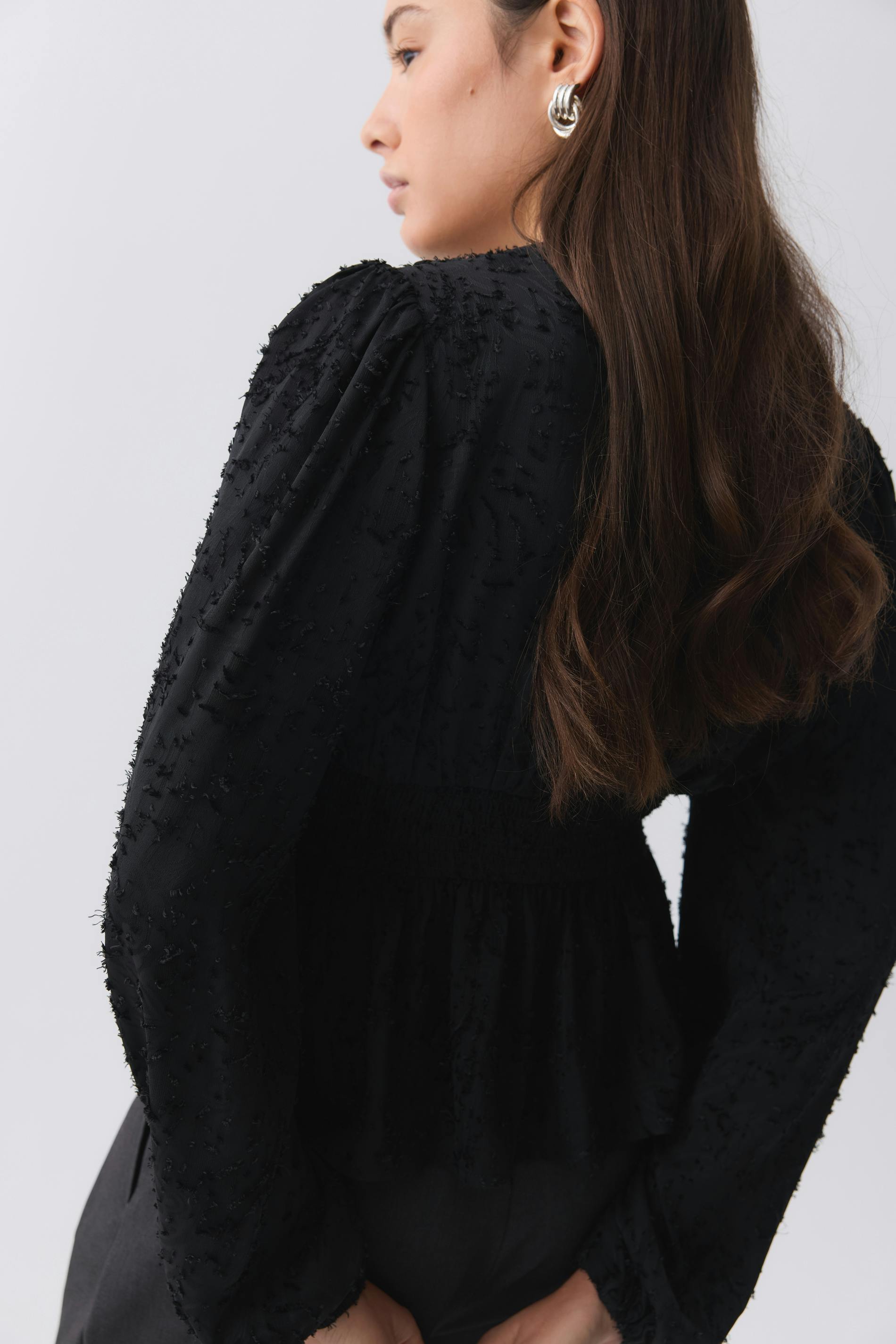 V-neck blouse