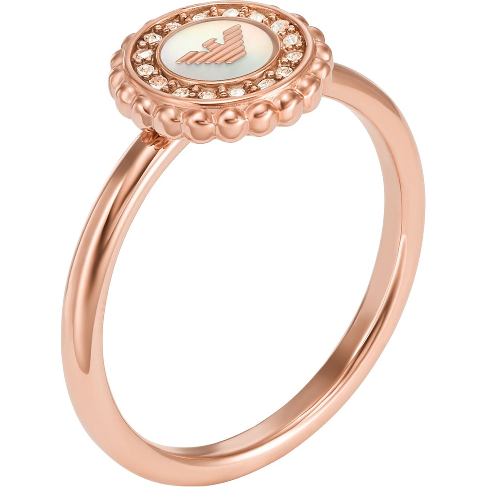 Emporio Armani Bague pour femme Acier inoxydable or rose Bague