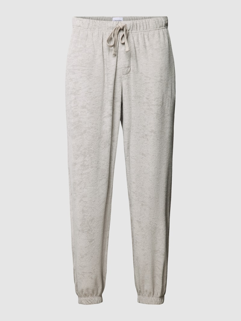 Sweatpants aus Frottee Modell 'COZY LOUNGE' in stein