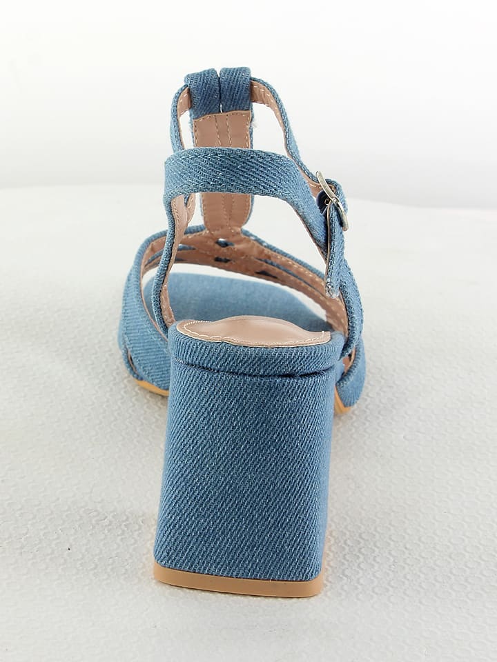 Sixth Sens Sandaletten in Blau günstig kaufen