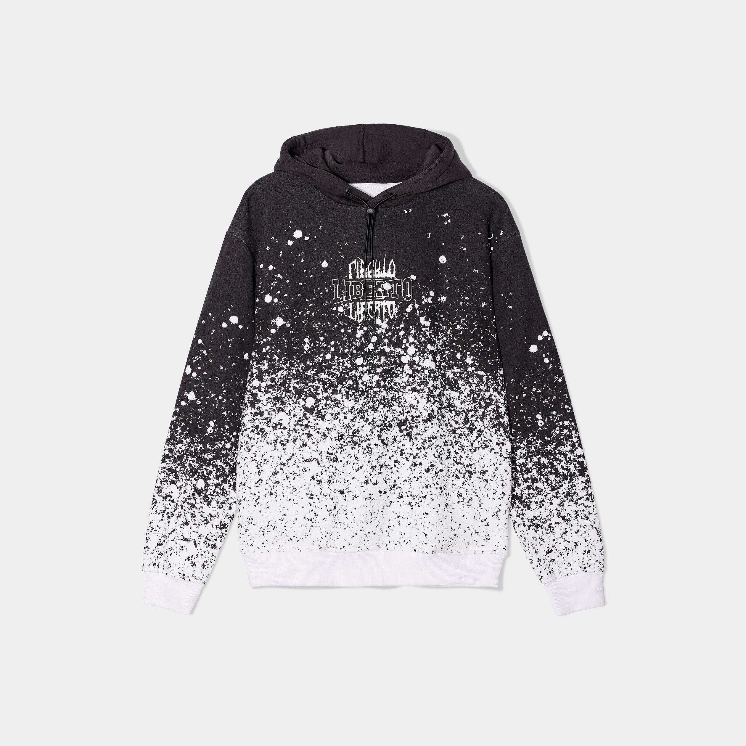 Sweat à capuche hoodie Liberto noir homme | La Halle