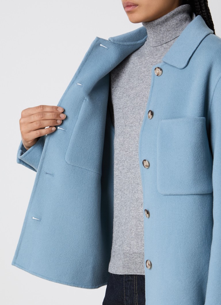 Vlněná košile Woolrich s náprsními kapsami