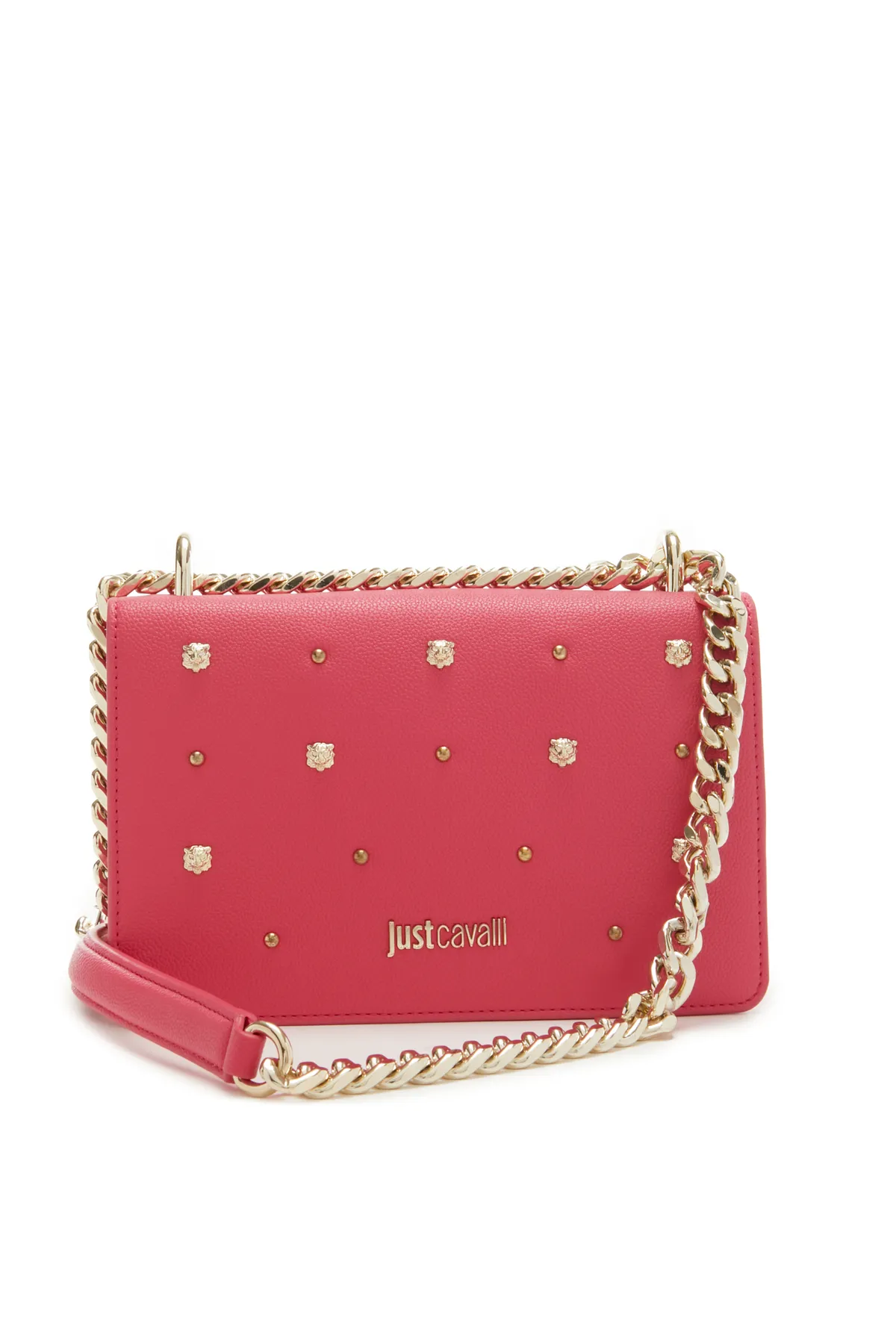 Just Cavalli  Tiger Studs Damen Umhängetasche Rosa 75ra4br2-zs796-455
