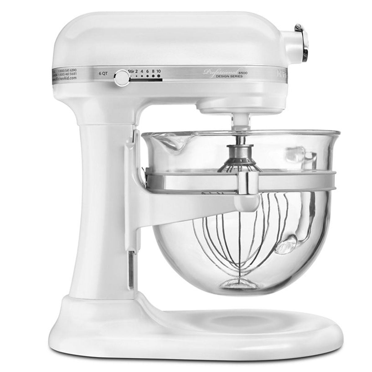 Whether you need 13 dozen cookies for the school bake sale or shredded chicken for Taco Tuesday with friends and family, the KitchenAid&reg; Professional 6500 Design&trade; Series 6 Quart Bowl-Lift Stand Mixer has the capacity for every occasion.
