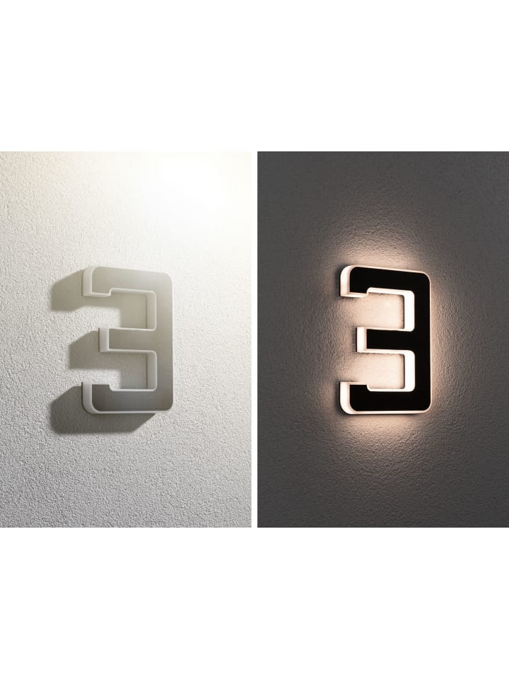 paulmann Solar LED Hausnummernleuchte  Nummer 3 günstig kaufen onesize
