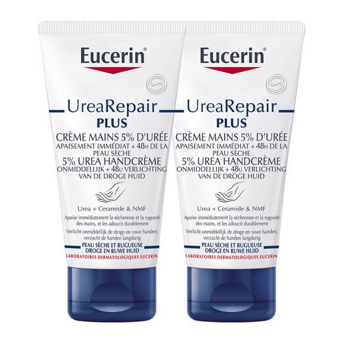 Eucerin UreaRepair PLUS käsivoide 5 % ureaa -setti