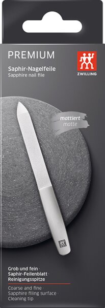 ZWILLING Beauty Premium Saphir-Nagelfeile - silver Nagelfeile