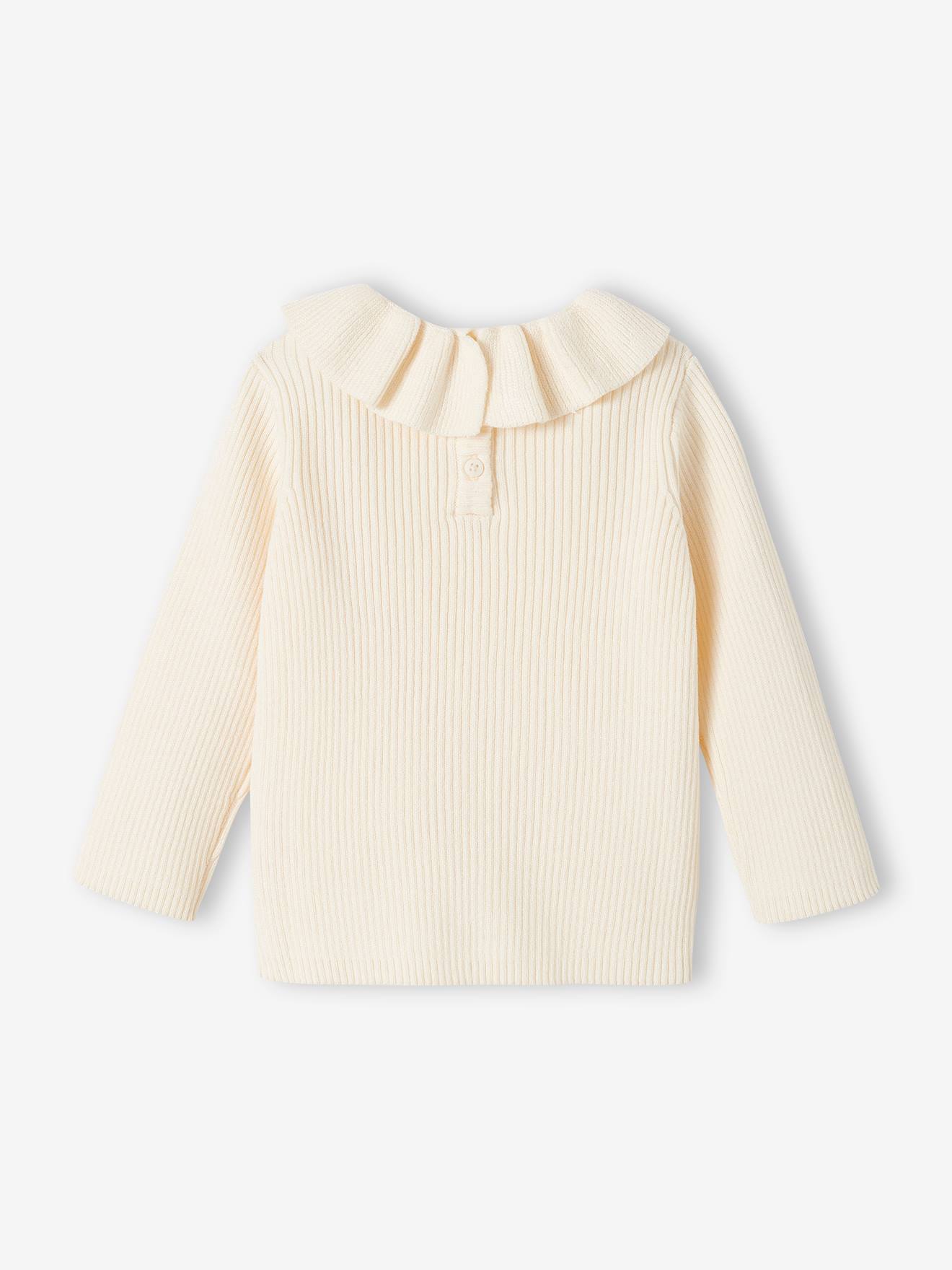 Pull à collerette bébé bronze