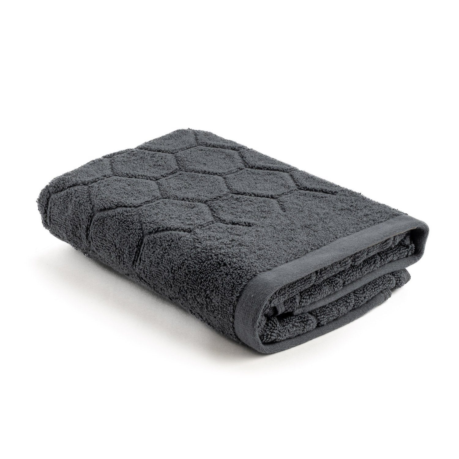 Aymando Handtuch Set Bio, Bio Baumwolle, (Set, 3-tlg), 30x30, 50x90, 70x140 cm Hexagon