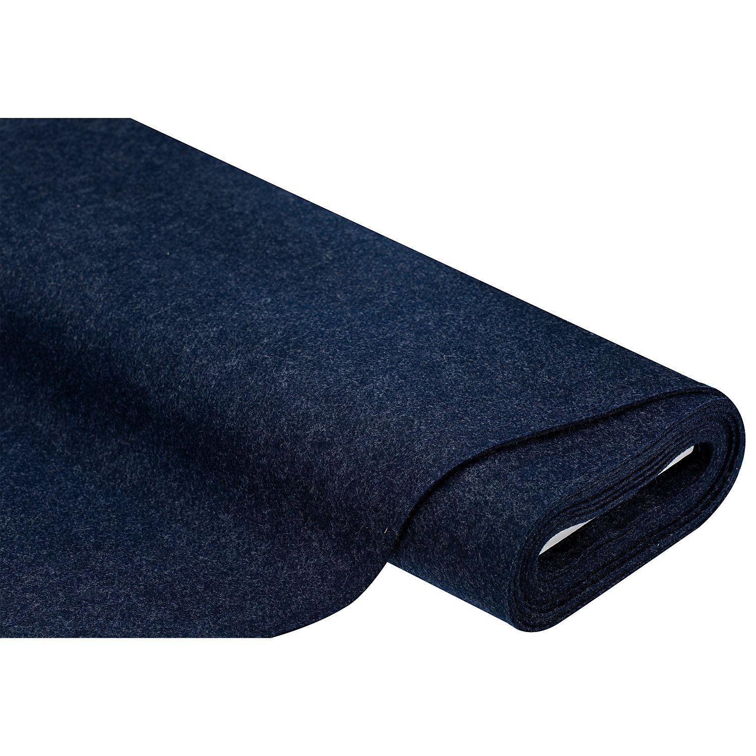 Textilfilz, Stärke 4 mm, marine-melange