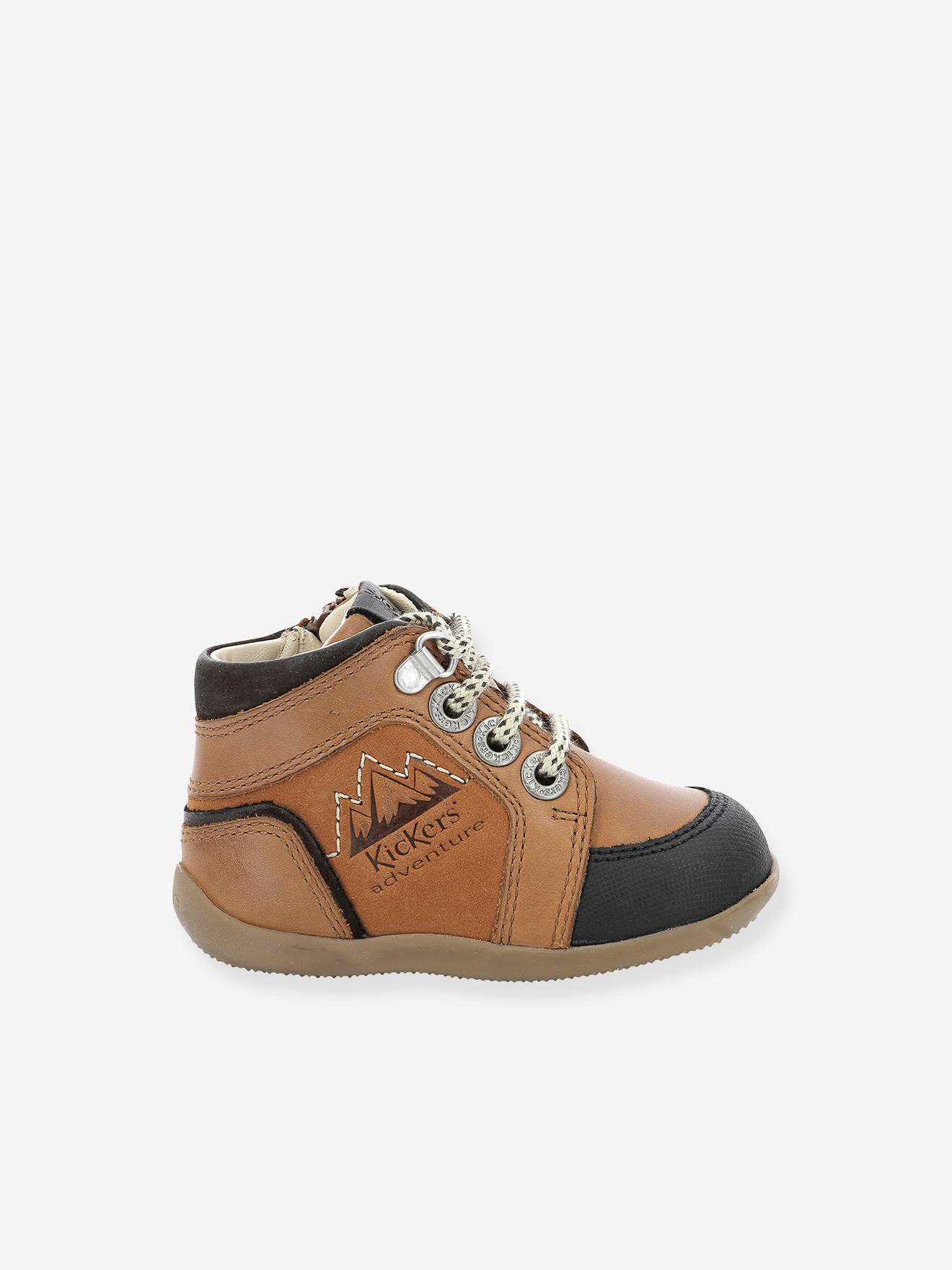 Bottillons bébé Bins Mountain KICKERS® 1ers pas caramel