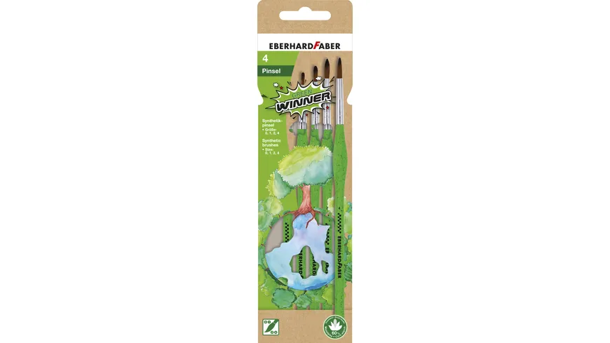 EBERHARD FABER Green Winner Synthetik Pinsel-Set fein