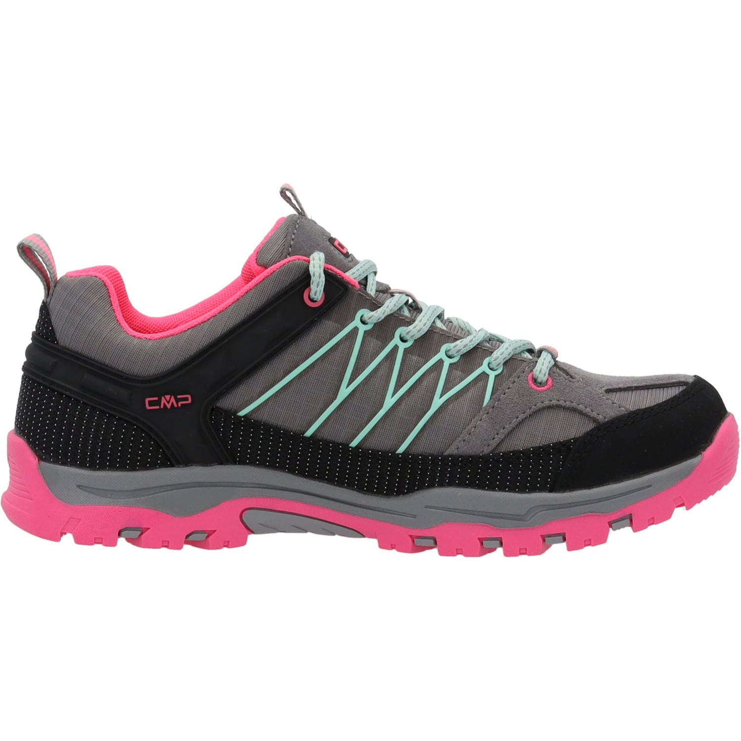 CMP Rigel Low 3Q54554 W, Trekkingschuhe, Kinder, cemento-pink fluo