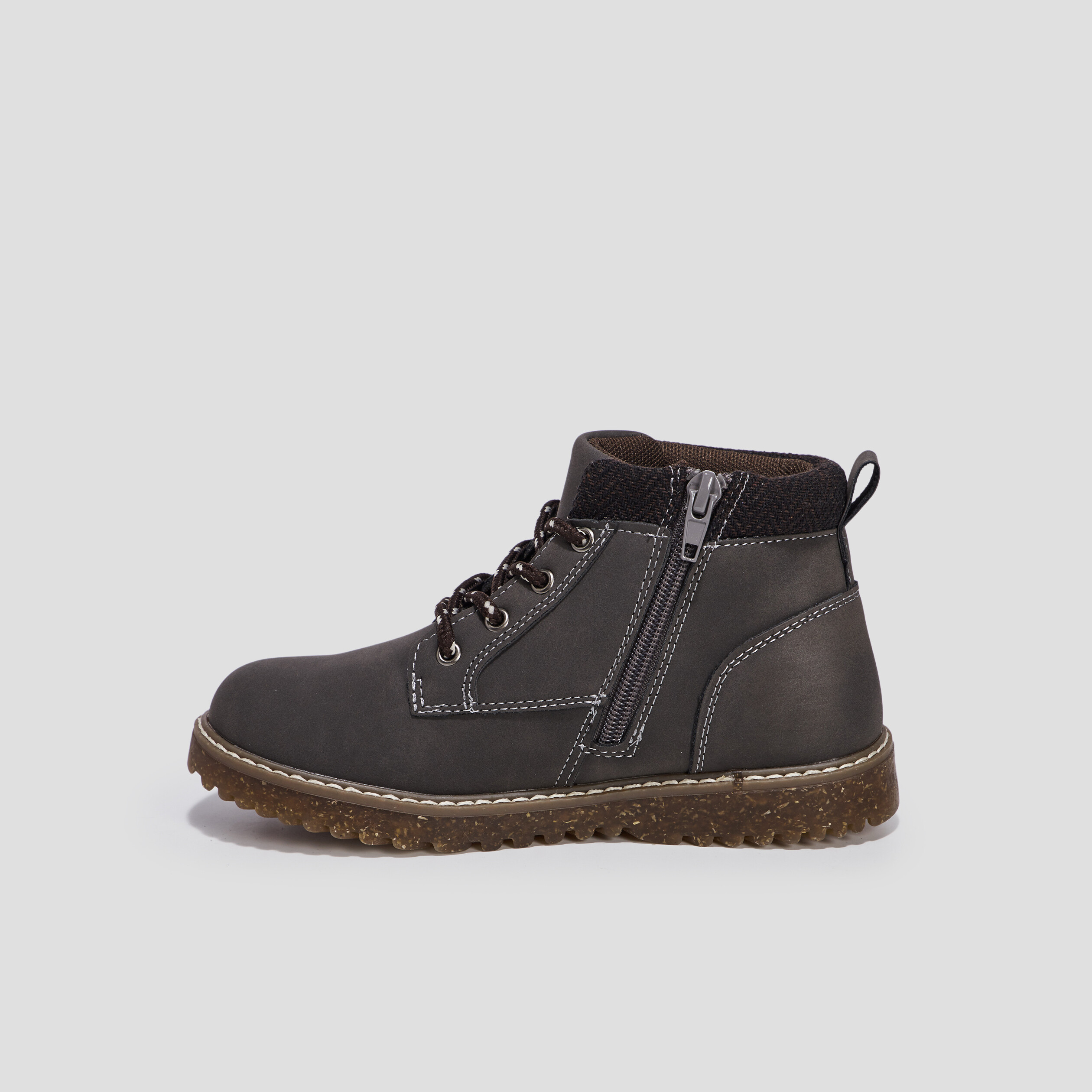 Bottines à lacets marron garçon | La Halle