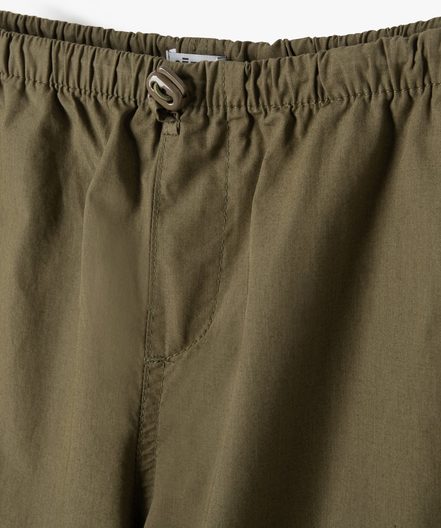Pantalon parachute fille coupe large resserré aux chevilles kaki | GEMO