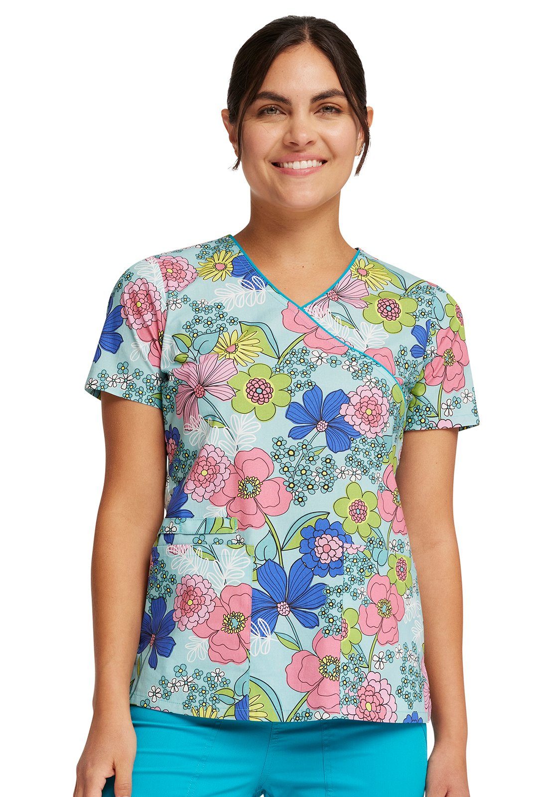 Cherokee Funktionsbluse Bunt bedruckter Damen Kasack 