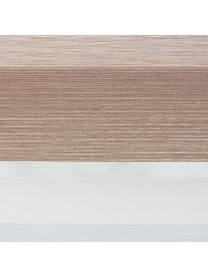 Lichtblick Doppelrollo in Creme - Weiß - Braun günstig kaufen