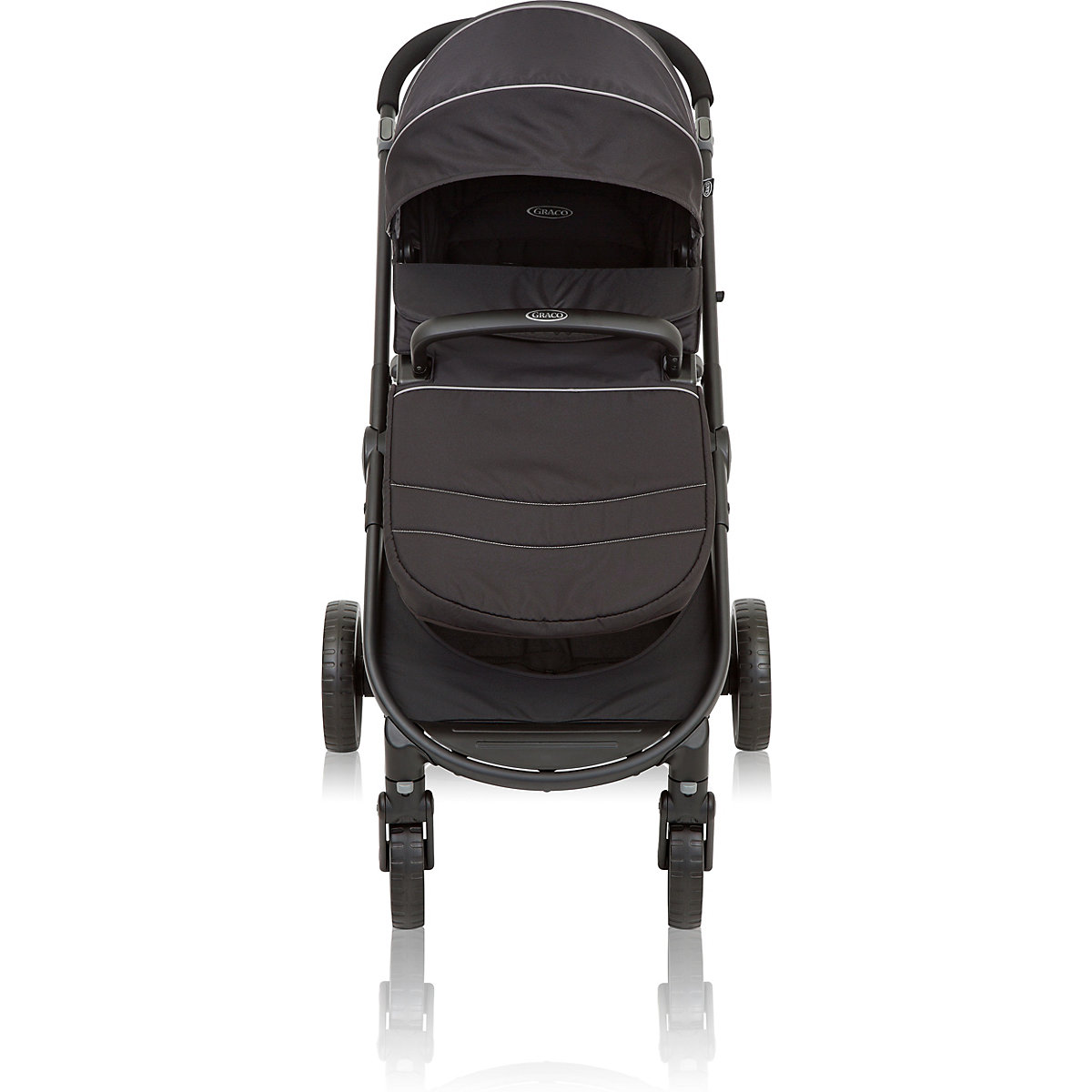 Transform 2-in1 Kinderwagen und Buggy, schwarz