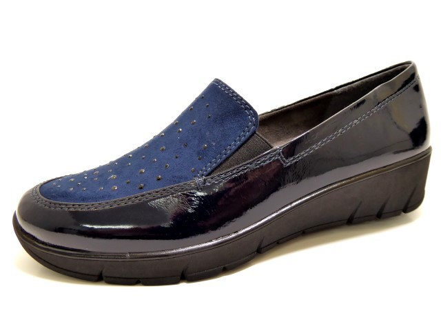 JANA Klassische Slipper blau