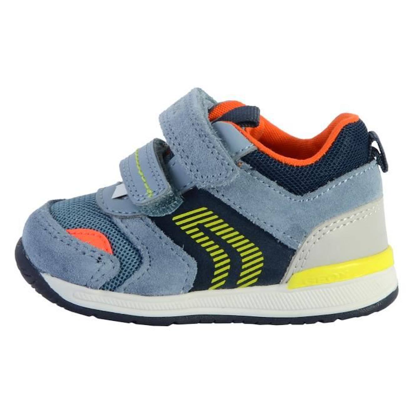 Basket Cuir Bébé Geox Rishon bleu