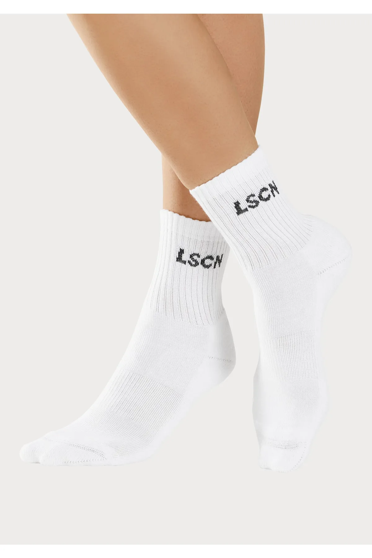 LSCN by LASCANA  Socken - Weiß - Unifarben