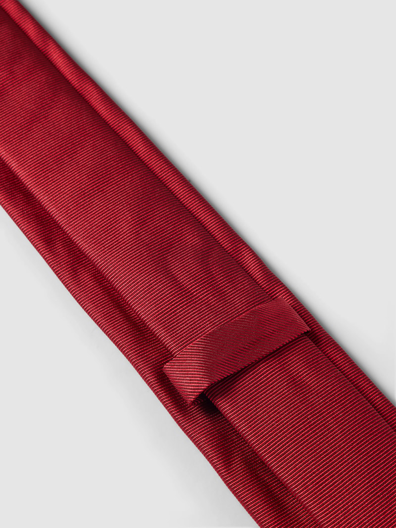 Seidenkrawatte mit Allover-Muster Modell 'Tie' (6 cm) in rot