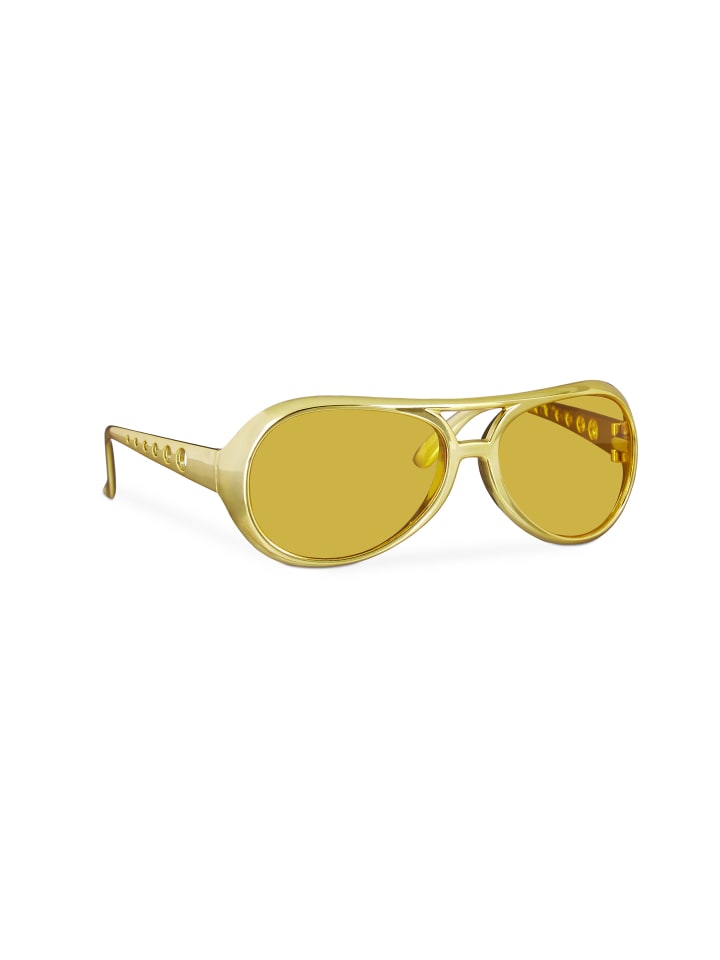 relaxdays Rapper Brille in Gold günstig kaufen onesize