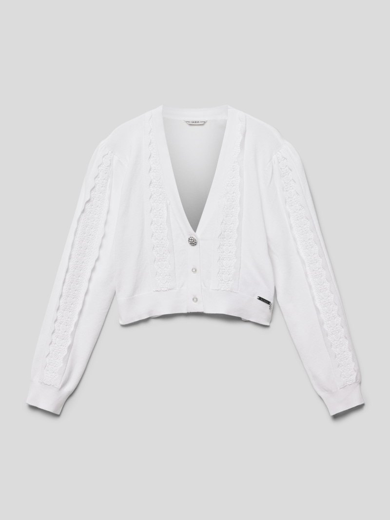 Cardigan in Strick-Optik Modell 'CEREMONY' in weiß