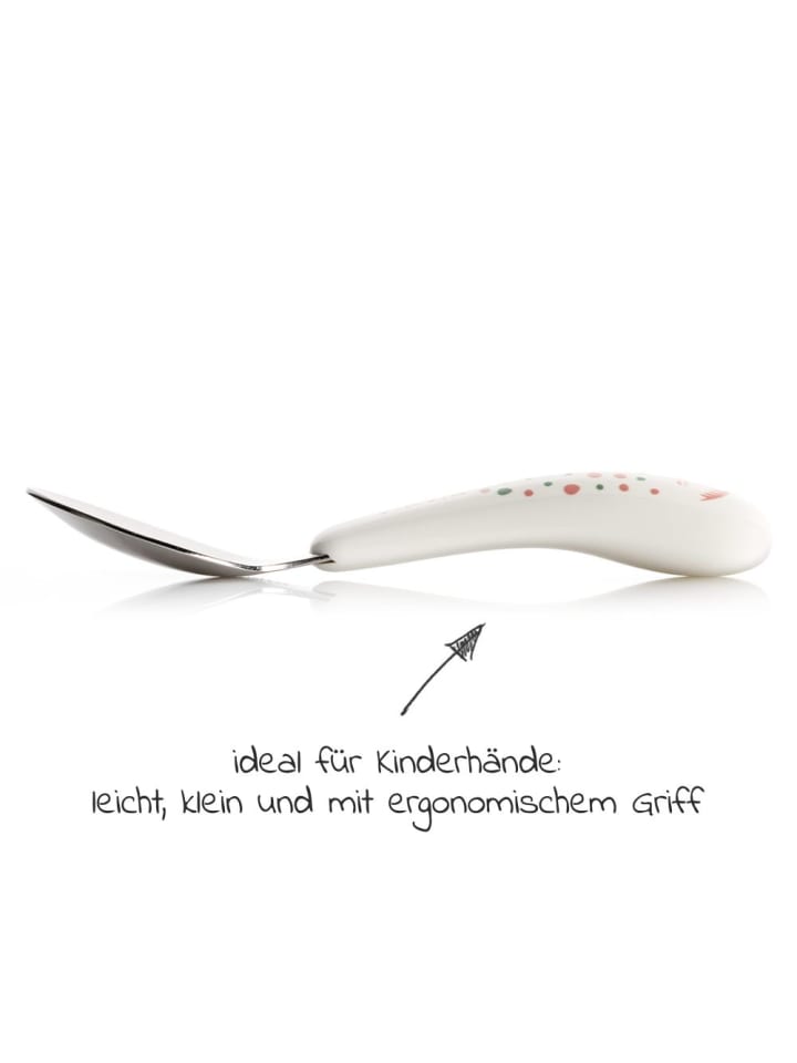 MiaMia Esslern Besteck-Set 4-teilig mit ergonomsichen Griffen in weiss,bunt günstig kaufen onesize