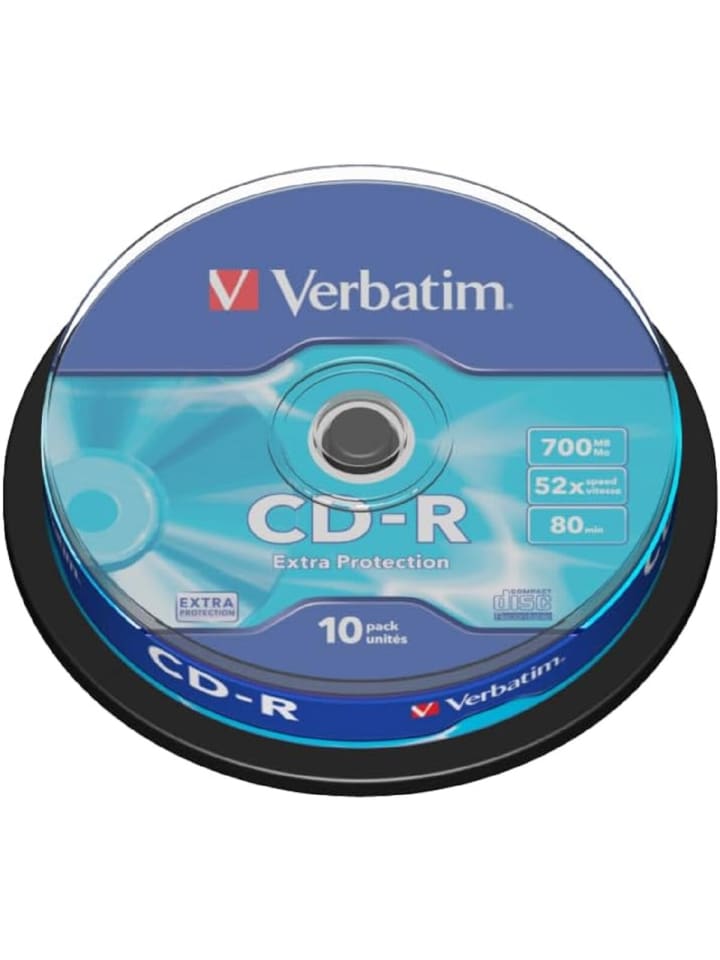 COFI 1453 Verbatim CD-R Medien 80Min/700MB/52x zuverlässige Datensicherung in Blau günstig kaufen onesize