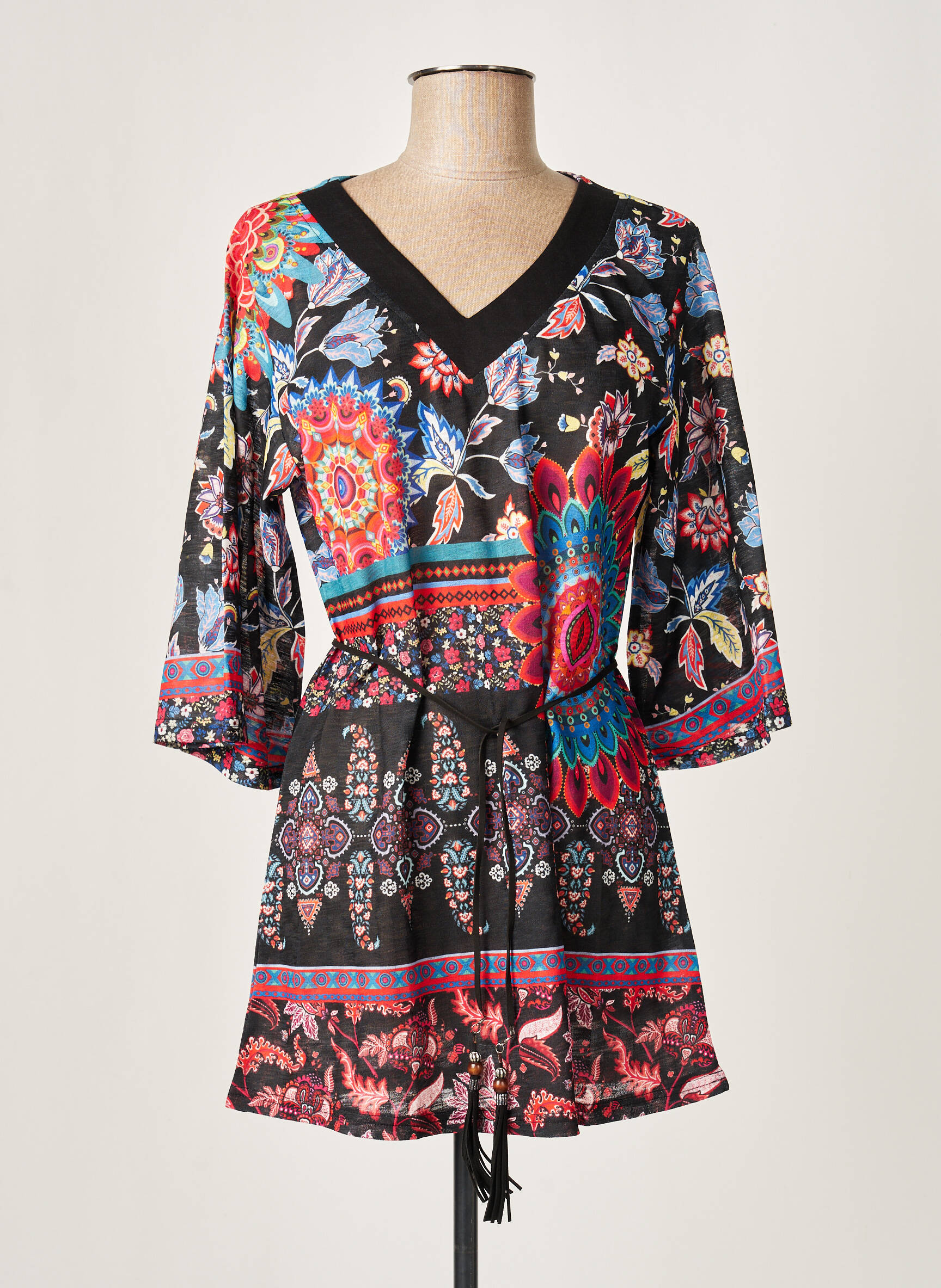 Multiples Tuniquemanchelongue Femme couleur noir