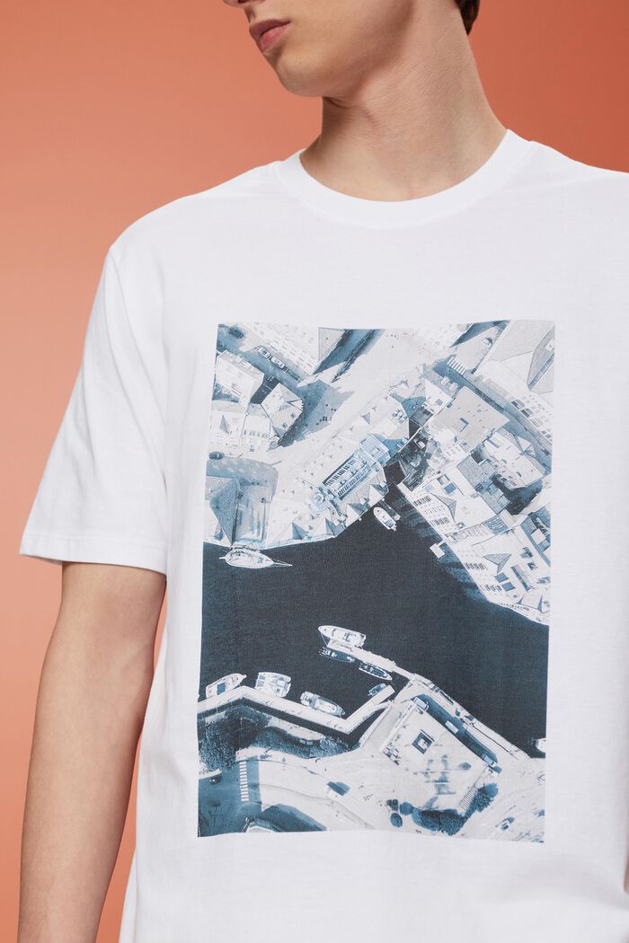 Bedrucktes Jersey-T-Shirt, 100 % Baumwolle