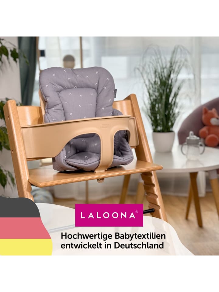 LaLoona Sitzverkleinerer für Stokke Tripp Trapp Hochstuhl - in grau günstig kaufen onesize